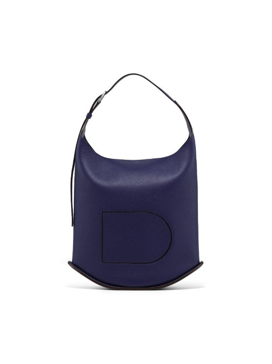 (Pin)_Pin Hobo GM Taurillon Soft Antwerp Blue