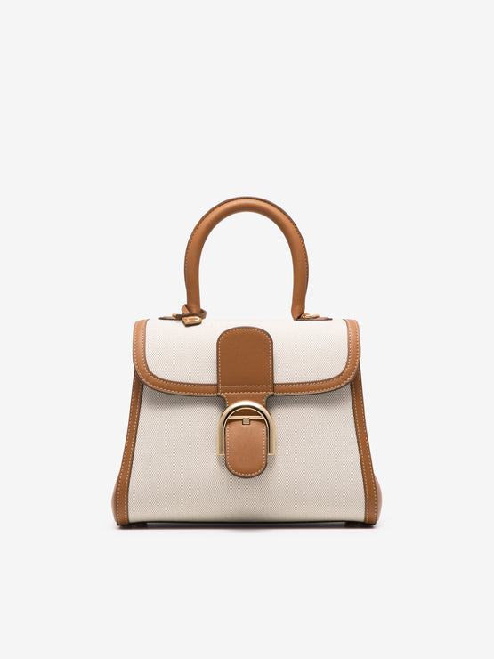 (Brillant)_Brillant PM Canvas Calf Trim Natural - Tan