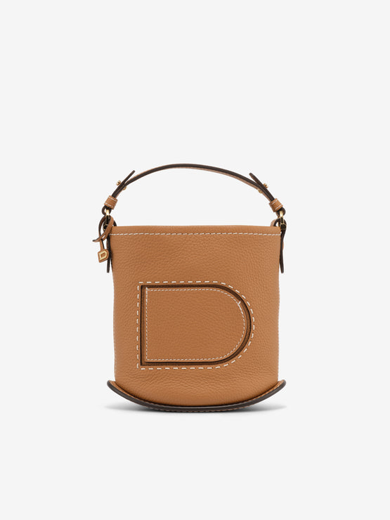 (Pin)_Pin Mini Bucket +C Taurillon Soft Surpiqué Végétal - Ivory