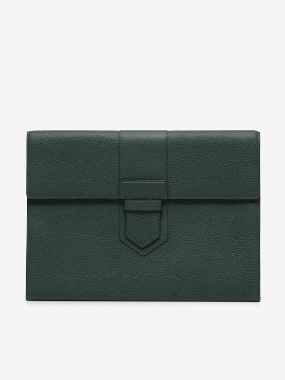 Presse A4 Pouch Taurillon Soft Forest