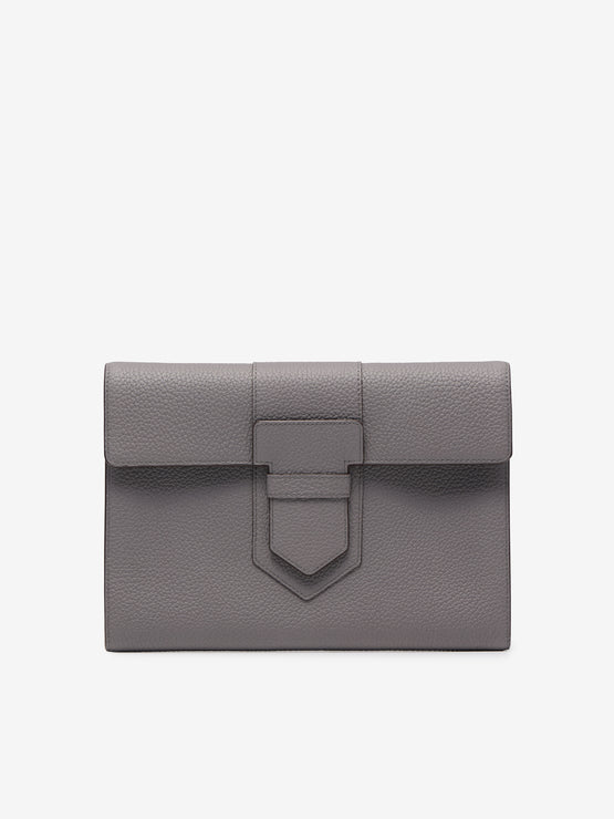 Presse A5 Pouch Taurillon Soft Stone