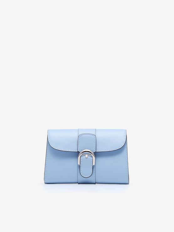 Brillant Compact Wallet Box Calf Azure