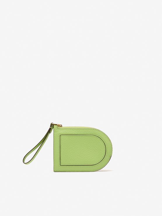 Pin D Card Holder Taurillon Soft Aloé
