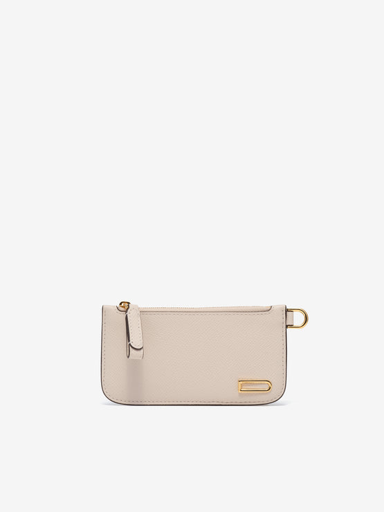 Vagabond Zipped Card Holder Alpina Calf Sesame