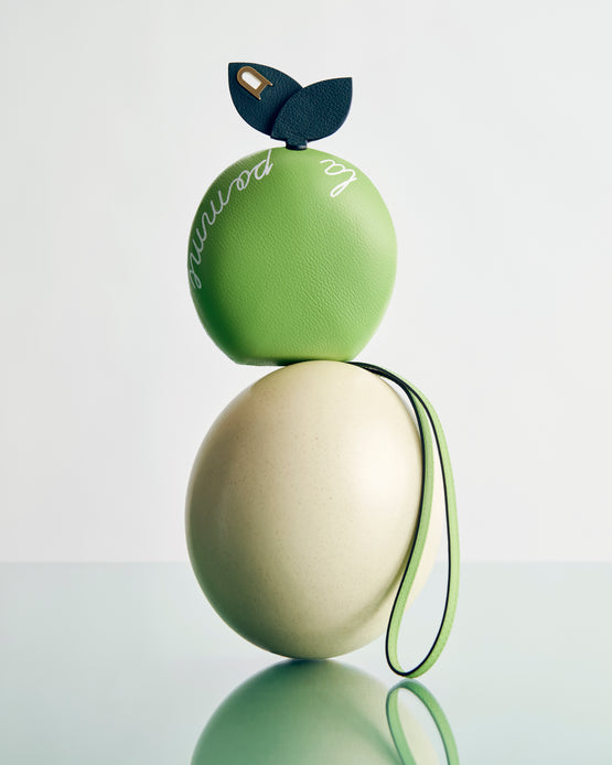 La Pomme Crossbody Supple Calf Aloe - Ivory