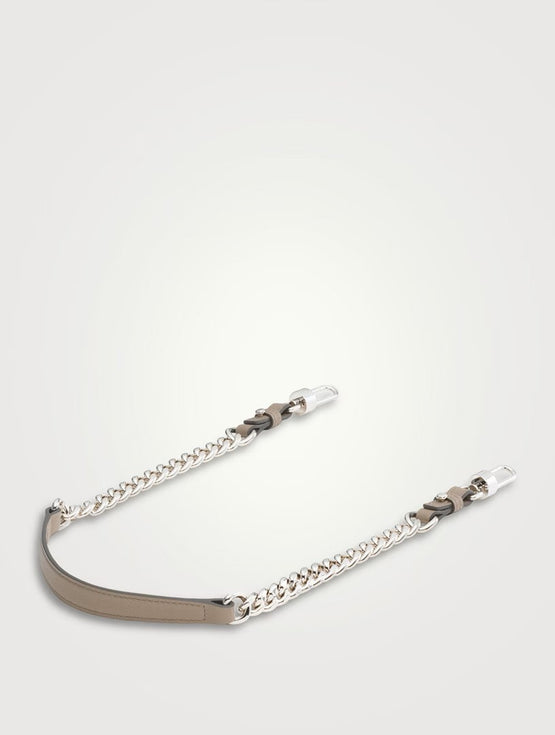 Short Chain Strap Rodéo Calf Tourterelle - Ivory