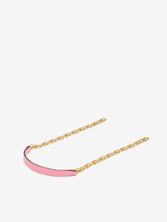 Short D Chain Strap Box Calf Calypso