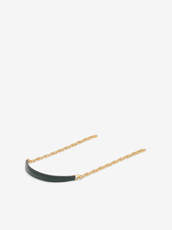 Short D Chain Strap Box Calf Forest