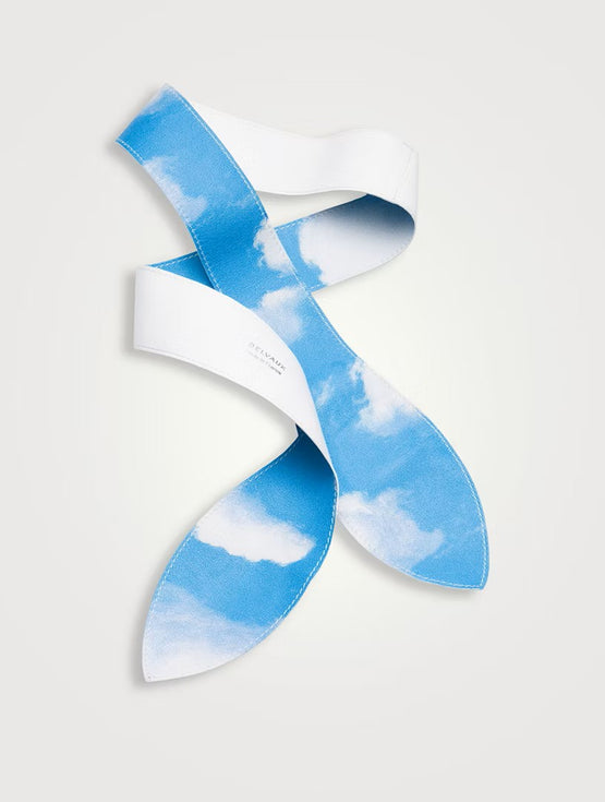 Handle Ribbon Lambskin Clouds Ciel